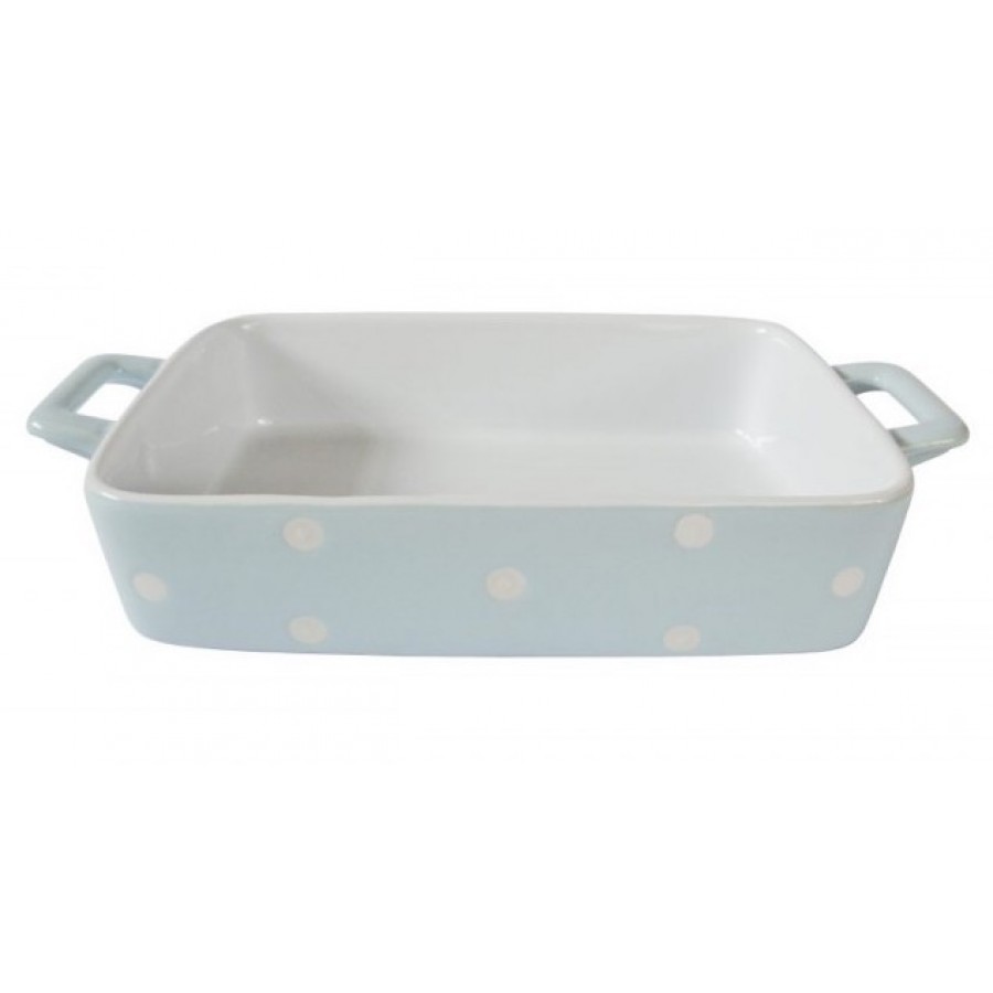 Форма для выпечки Pastel blue with dots 29,5x17x5 см